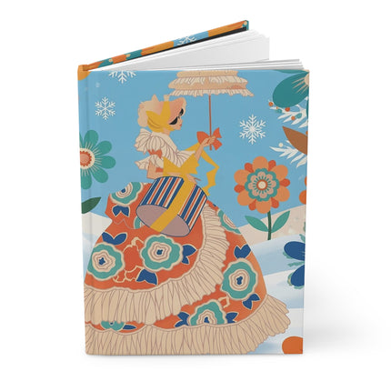 🌸❄️ The Winter Flower Garden Hardcover Journal – Whimsical Holiday Fantasy