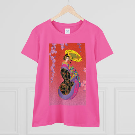 Enchanting Geisha Women's Midweight Cotton Tee