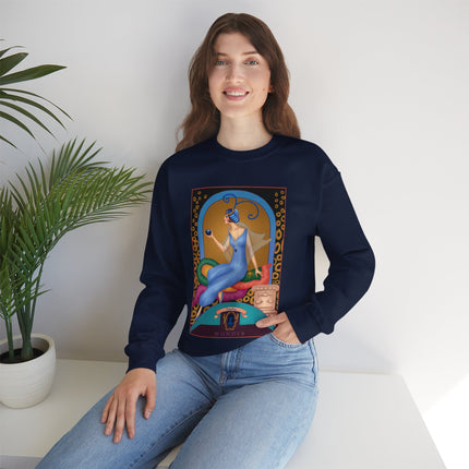 September & Sapphire (from the Gem Series) by Sofia Chiostri Heavy Blend™ Crewneck Sweatshirt