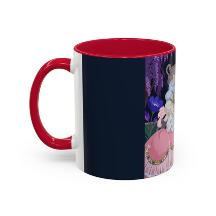 The Moonlit Garden Serenade Colorful Mugs – Art Deco Musical Elegance