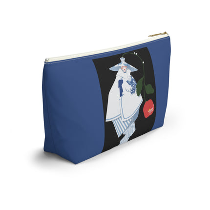 Blue & White Porcelain Geisha Cosmetic Bag – Quiet Elegance & Timeless Grace