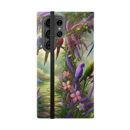 🧚🦜 Lavender-Winged Fairy Flip Case – Dreamy Elegance & Spring Whimsy