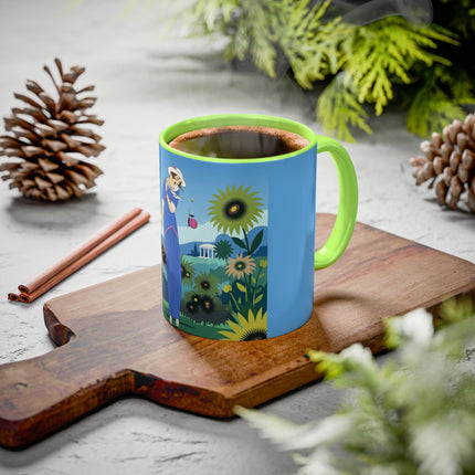 The Secret Language Of Flowers Colorful Mugs – Art Deco Botanical Elegance