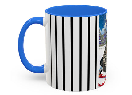 Elegant Winter Woman in Sleigh Colorful Mugs (11oz, 15oz)