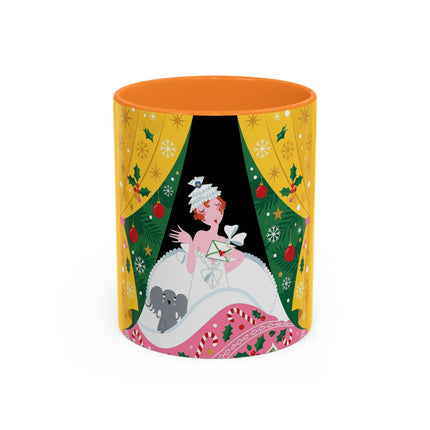 💌🎄 The Christmas Letter Of Holly House Colorful Mug – Whimsical Art Deco Holiday Charm