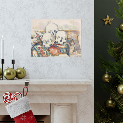 The Three Skulls by Paul Cézanne Matte Horizontal Posters