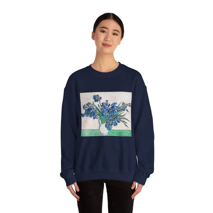 Irises by Vincent Van Gogh Heavy Blend™ Crewneck Sweatshirt