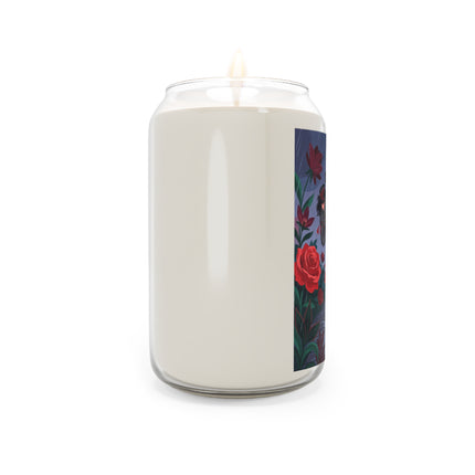 🌹☔ The Lady Of The Rainy Rose Garden Scented Soy Candle – Art Deco Floral Fantasy
