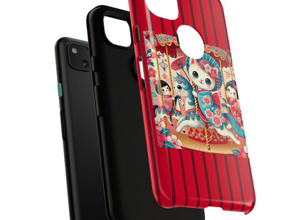 Geisha Kitten's Enchanted Carousel Phone Cases