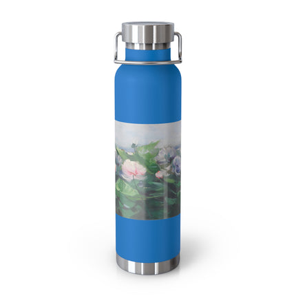 Water Lilies by Karl Hagemeister Copper Vacuum Insulated Bottle, 22oz