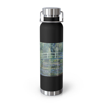Water Lilies and Japanese Bridge by Claude Monet Copper Vacuum Insulated Bottle, 22oz