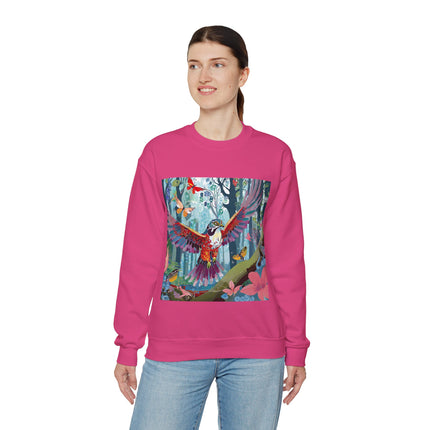 Colorful Raptor Unisex Heavy Blend™ Crewneck Sweatshirt