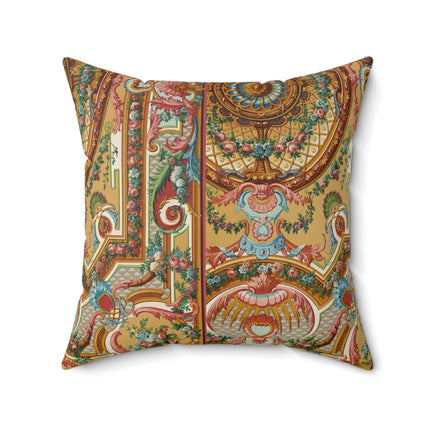 XVIII Siecle 2 by Auguste Racinet Spun Polyester Square Pillow