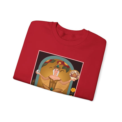 June & Pearl, Alexandrite (from the Gem Series) by Sofia Chiostri Heavy Blend™ Crewneck Sweatshirt