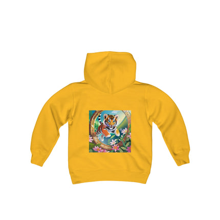 Majestic Tiger Youth Hooded Sweatshirt – Strength, Courage & Bold Adventure