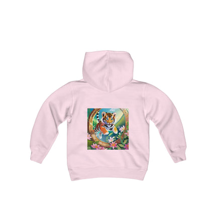 Majestic Tiger Youth Hooded Sweatshirt – Strength, Courage & Bold Adventure