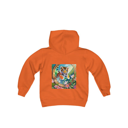 Majestic Tiger Youth Hooded Sweatshirt – Strength, Courage & Bold Adventure