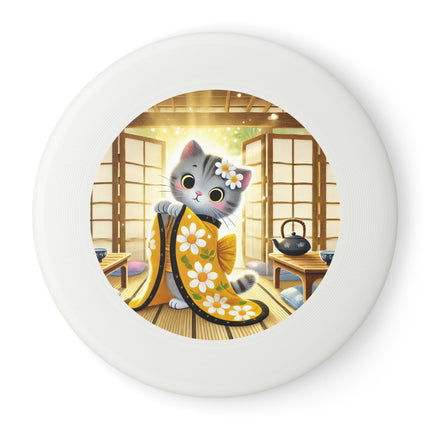 Playful Kitten in the Tea Room Wham-O Frisbee – Curious Paws & Cozy Charm