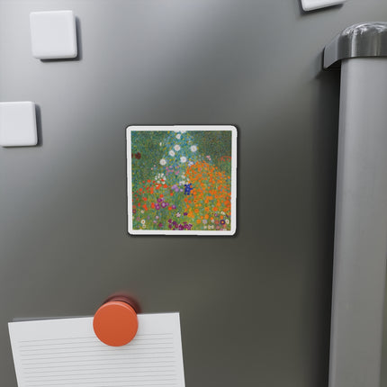 Cottage Garden by Gustav Klimt Die-Cut Magnets (5 Sizes)