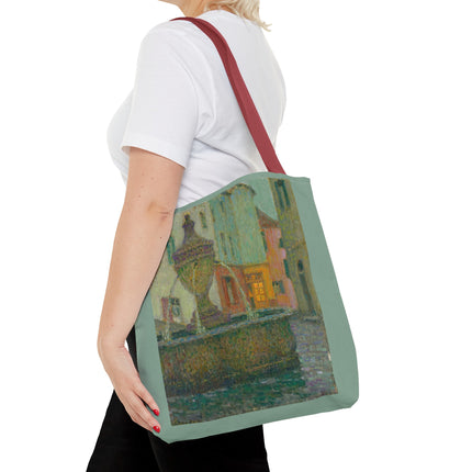 La Fontaine, Saint-Paul De Vence by Henri Le Sidaner Tote Bag (AOP)