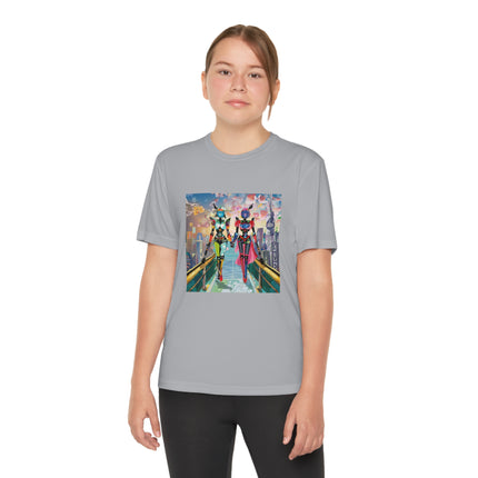 Cyber Punk Robot Models Youth Competitor Tee