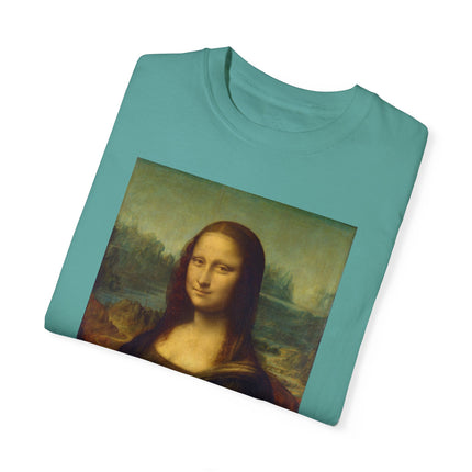 Mona Lisa by Leonardo da Vinci Unisex Garment-Dyed T-shirt