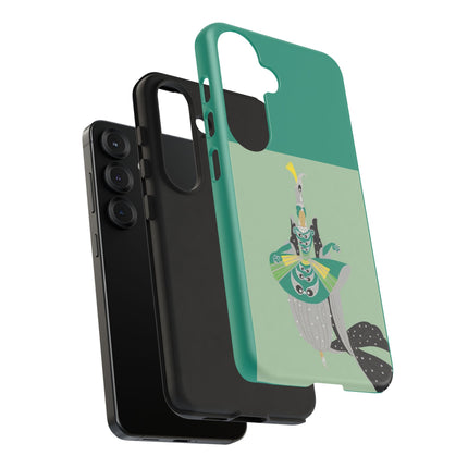 Peacock Dancer Phone Case – Opulent Glamour & Theatrical Elegance