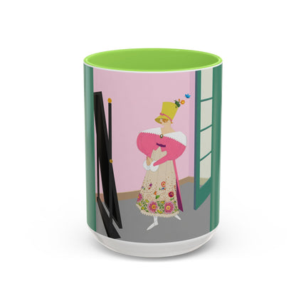 The Yellow Hat Colorful Mugs – 1920s Vogue Whimsy & Playful Elegance