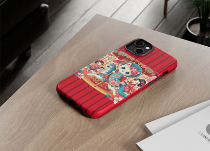 Geisha Kitten's Enchanted Carousel Phone Cases