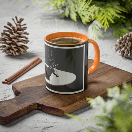 “Goat” (“Blesbok”) by Samuel Jessurun de Mesquita Colorful Mugs, 11oz