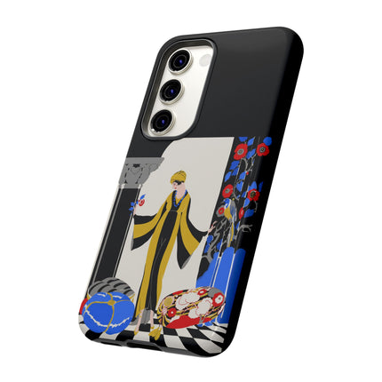 Art Deco Flapper in Yellow Robe Phone Case – Elegant Glamour & Exotic Charm