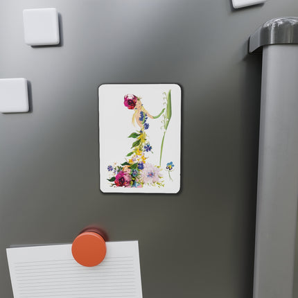 Blooming Splendor: A Floral Transformation Die-Cut Magnets(5 Sizes)