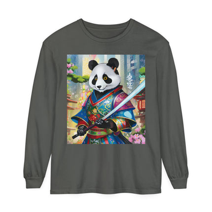 Cyberpunk Samurai Panda Long Sleeve T-Shirt