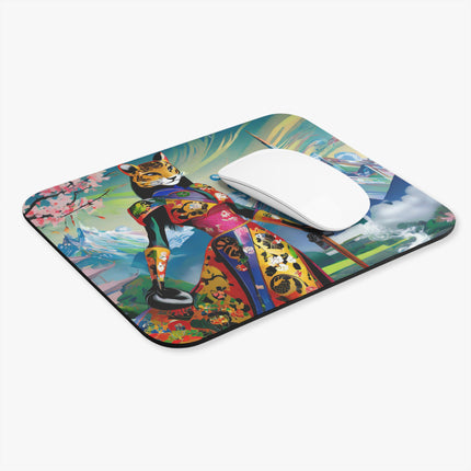 Cyber Cat Glamour Mouse Pad, Rectangle