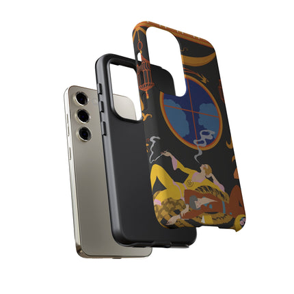 Art Deco Lounge Phone Case – Opulent Smoke & Timeless Glamour