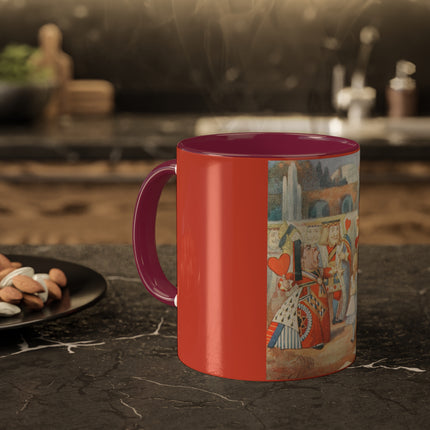 Off with her head! Off with— by Sir John Tenniel Colorful Mugs, 11oz