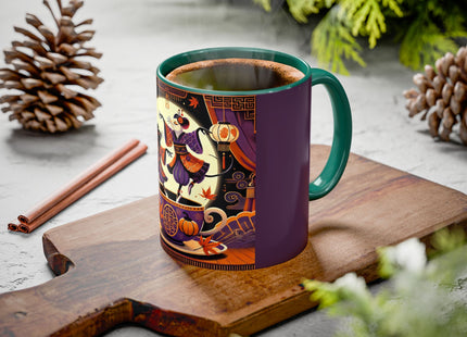 Theatrical Halloween Mice on Teacup Colorful Mugs (11oz, 15oz)