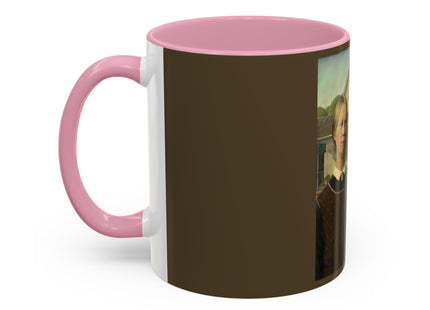 American Gothic by Grant Wood Colorful Mugs (11oz, 15oz)