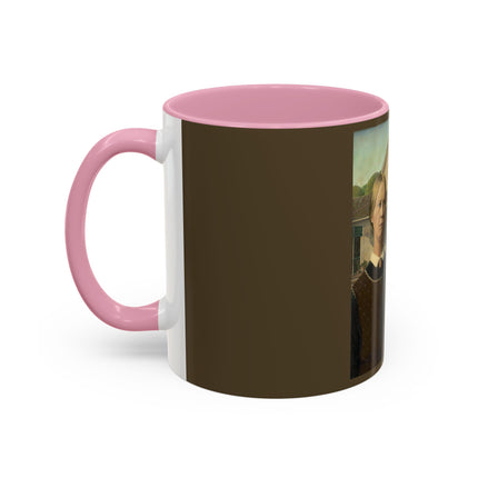 American Gothic by Grant Wood Colorful Mugs (11oz, 15oz)