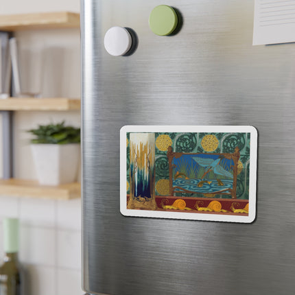 Shrimps, Kingfisher and Fish by Maurice Pillard Verneuil Die-Cut Magnets (5 Sizes)