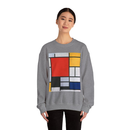 Composition with Red, Yellow, Blue, and Black by Piet Mondrian Heavy Blend™ Crewneck Sweatshirt
