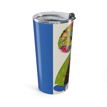 Lady with the Golden Fish 20oz Tumbler – Whimsical Fashion & Playful Fantasy