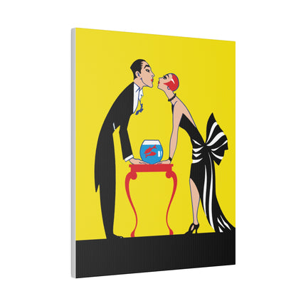 Golden Embrace – A 1920s Art Deco Moment of Passion