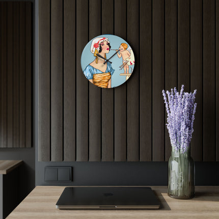 The Enchanting Painter Acrylic Wall Clock