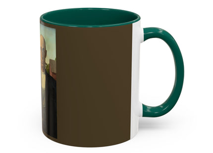 American Gothic by Grant Wood Colorful Mugs (11oz, 15oz)