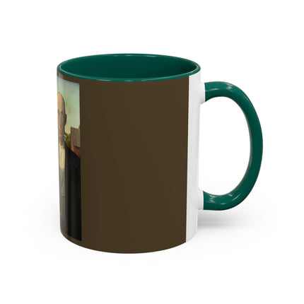 American Gothic by Grant Wood Colorful Mugs (11oz, 15oz)