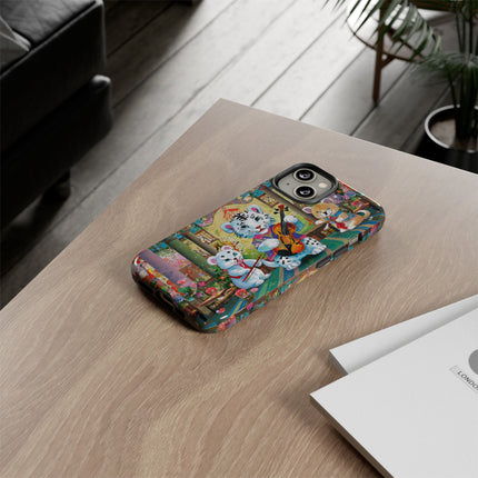Melodies of the Snow Lion Cub Phone Cases