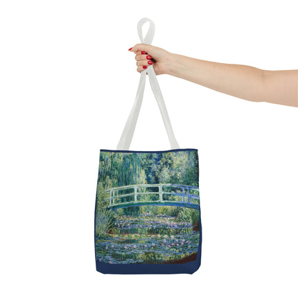 Water Lilies and Japanese Bridge by Claude Monet Tote Bag (AOP)