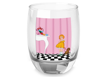 Easter Joy in Deco Hues Whiskey Glass