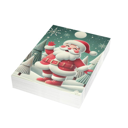 Santa's Joyful Night Postcard Bundles (envelopes included)